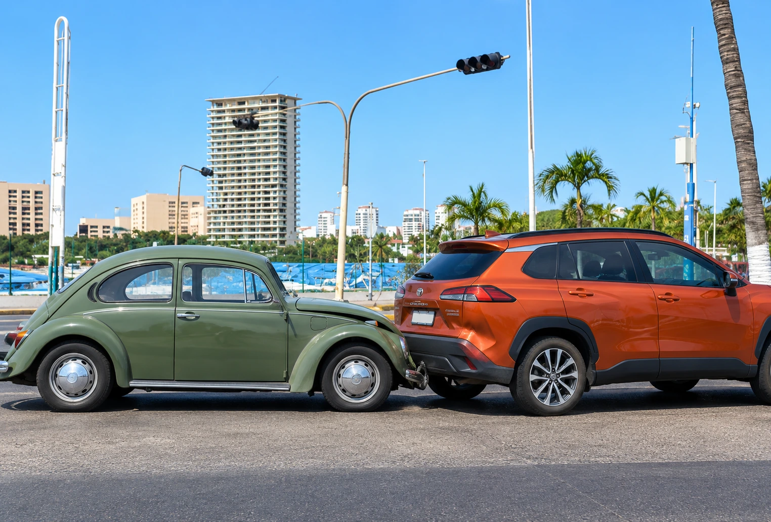 What to do in case of an accident with a rental car in Mexico