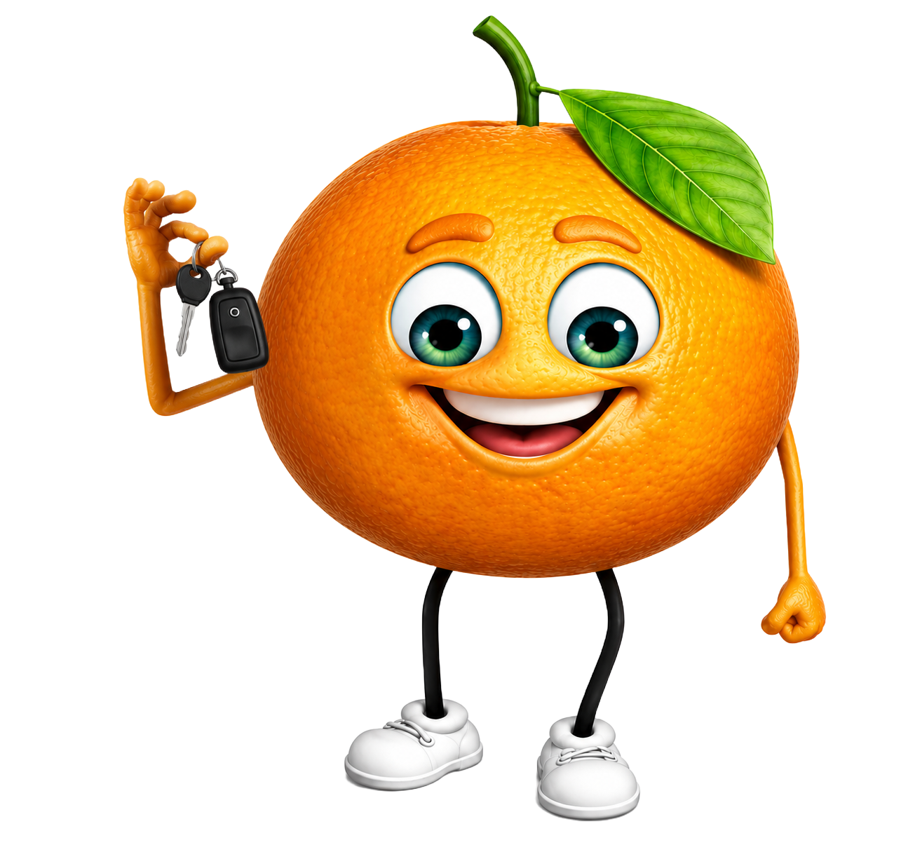 Orange Car Rental Mascot