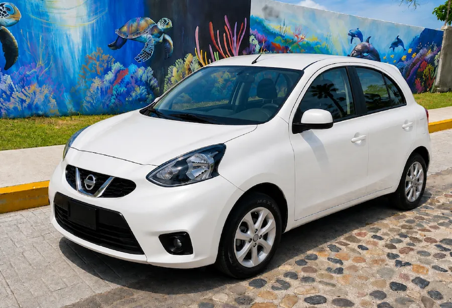 Nissan March Compact Sedan Rental in Puerto Vallarta and Guadalajara